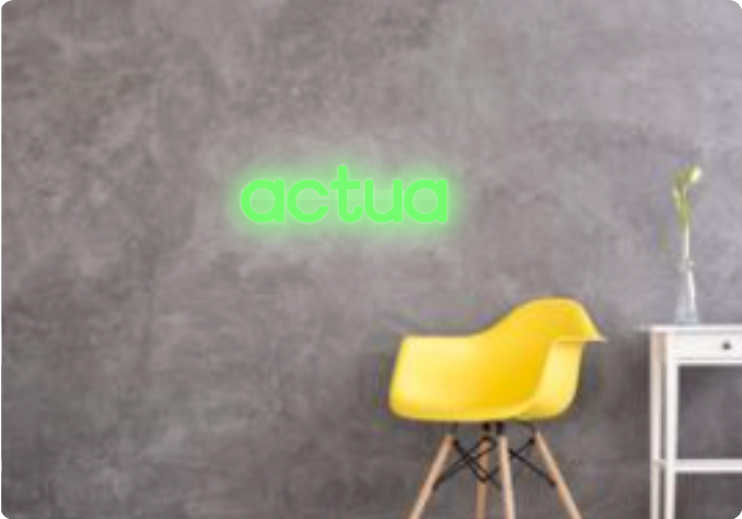 Custom text: actua